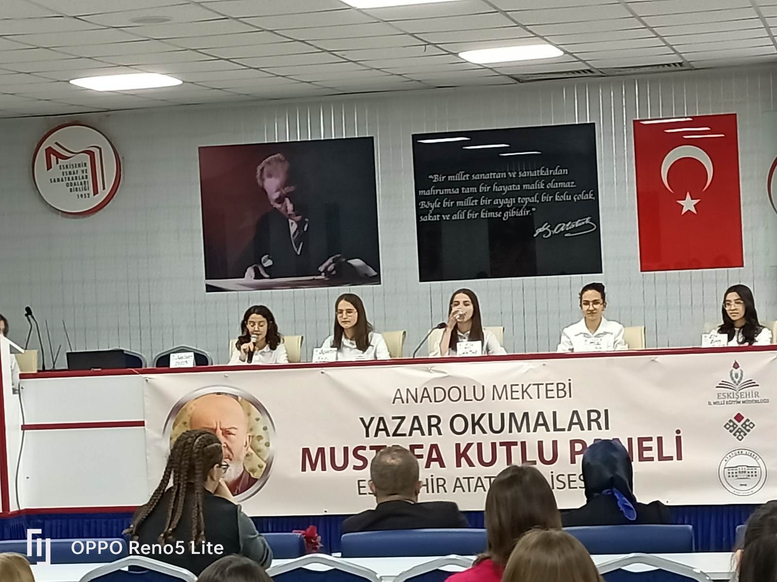 ESKİŞEHİR ATATÜRK LİSESİ ANADOLU MEKTEBİ OKUMALARI MUSTAFA KUTLU OKUL PANELİ