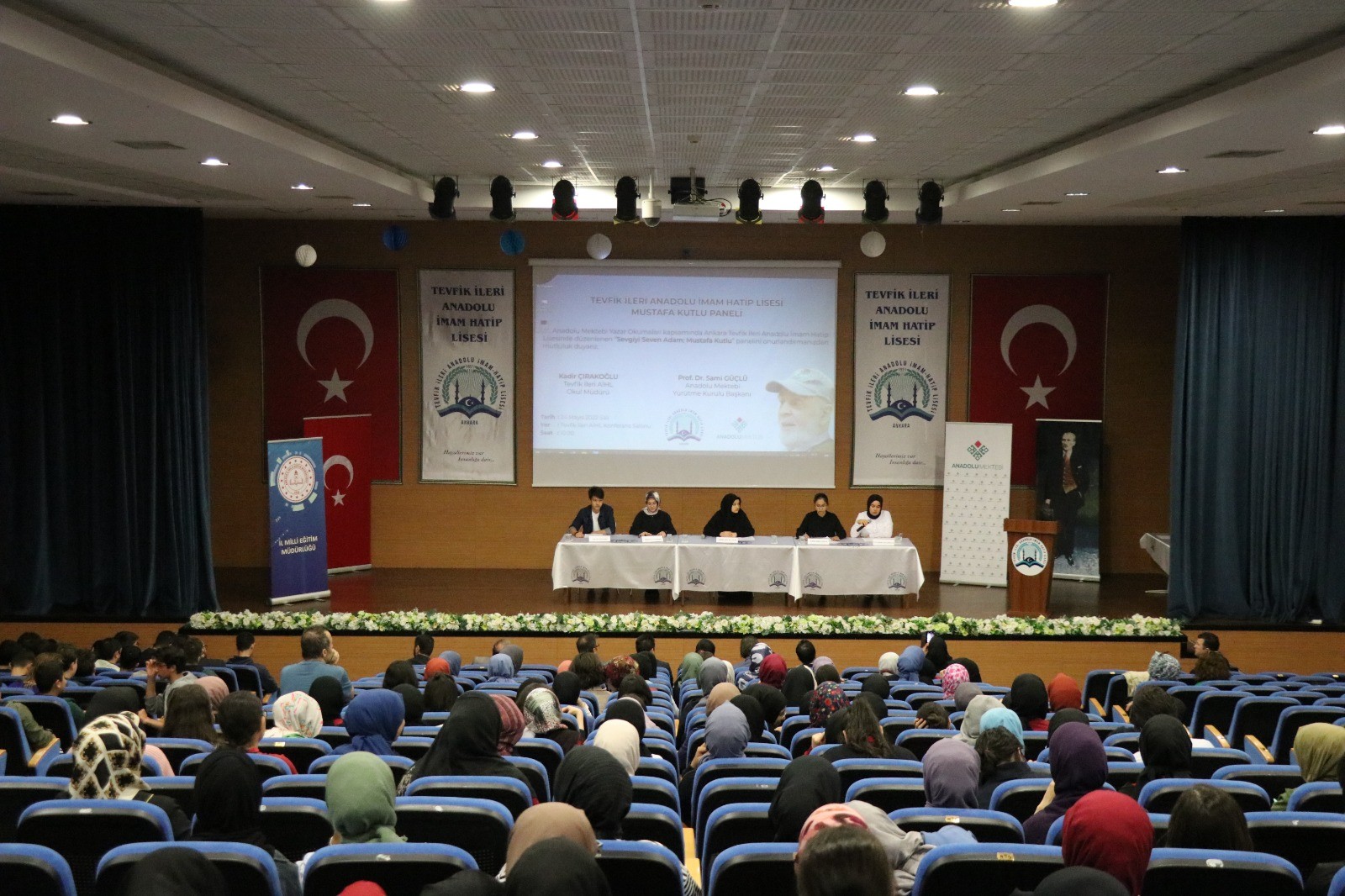 TEVFİK İLERİ ANADOLU İMAM HATİP LİSESİNDE MUSTAFA KUTLU PANELİ
