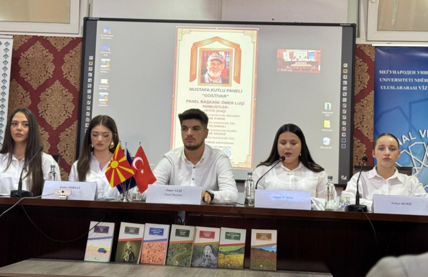 KUZEY MAKEDONYA GOSTİVAR'DA MUSTAFA KUTLU PANELİ