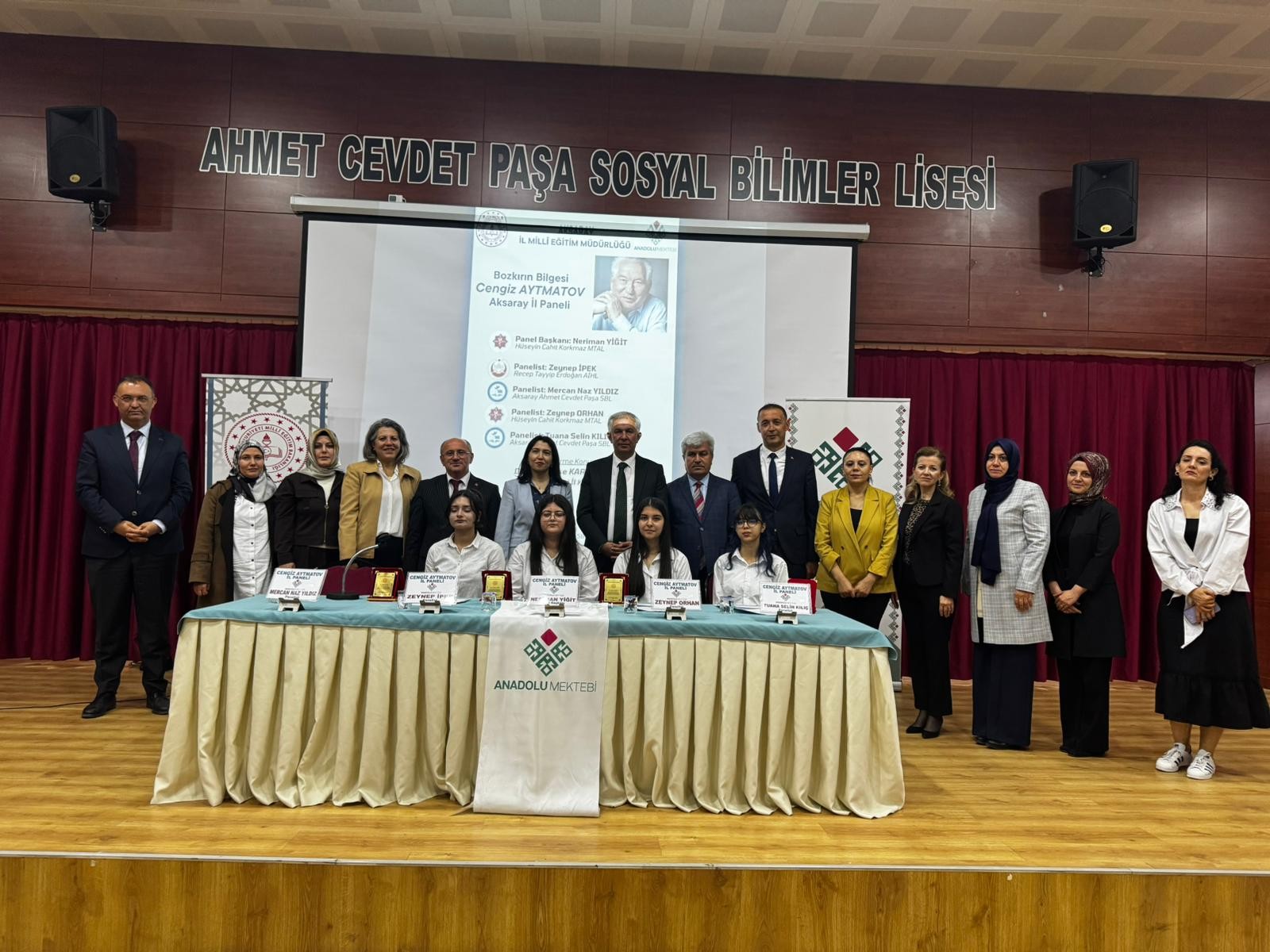 AKSARAY İL MİLLİ EĞİTİM MÜDÜRÜ ANADOLU MEKTEBİ CENGİZ AYTMATOV İL PANELİNE KATILDI