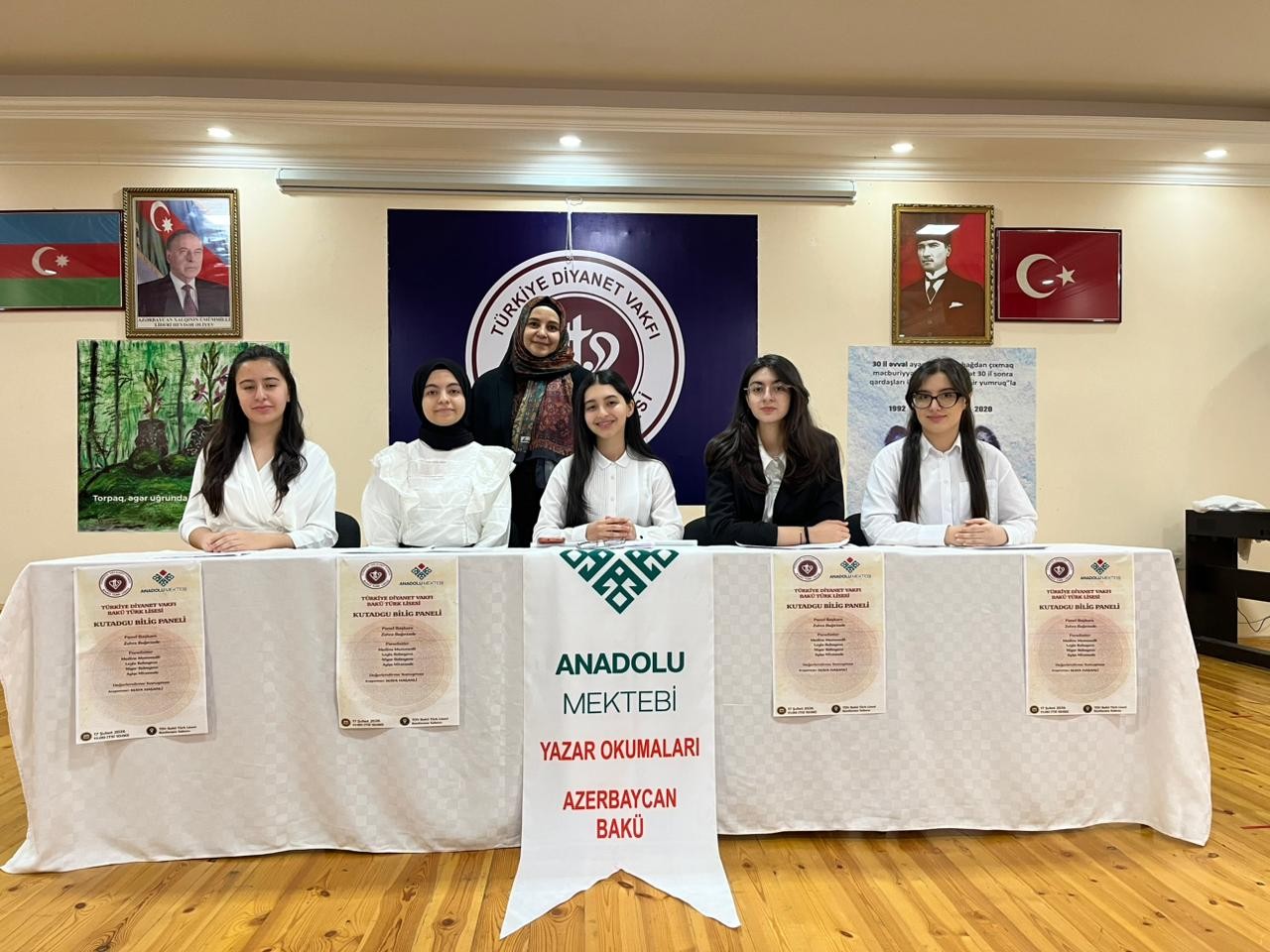 BAKÜ TÜRK LİSESİ KUTADGU BİLİG PANELİNE SAMİ GÜÇLÜ DE ÇEVRİM İÇİ OLARAK KATILDI